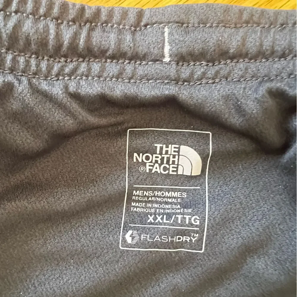 The North Face Mens FlashDry Athletic Shorts Drawstring Athleisure Grey Green XL